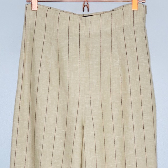 ✅SOLD-NWOT Zara Woman | Linen Pants Turn Up Hems - Picture 4 of 8